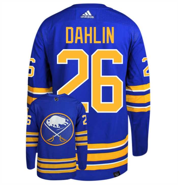 Mens Buffalo Sabres #26 Rasmus Dahlin Blue Stitched Jersey Dzhi